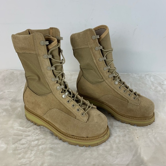 Women’s Boulet Tan Lace-Up Combat Boots - Picture 3 of 10